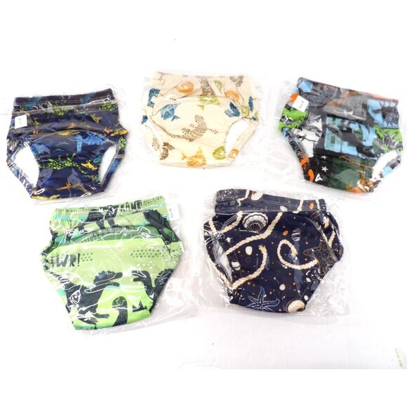 Unbranded Other - Diapering Boy's Cute Dinosaur Potty Training Pants 5 Pack 2T New